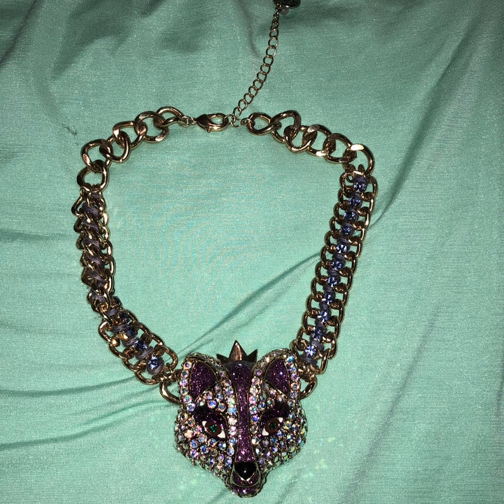 Betsey Johnson fox necklace